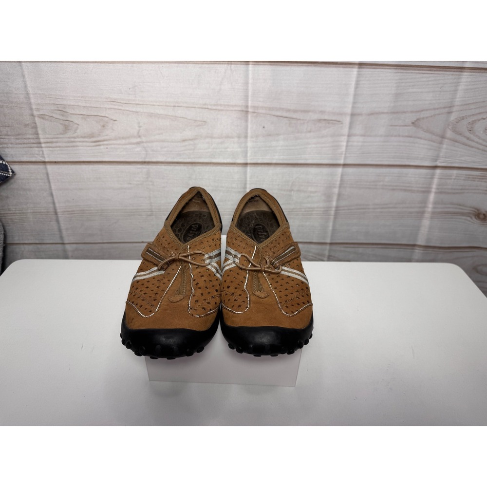 Privo by Clarks Womens Tan Leather Slip On Loafers‎ Size 8M Casual Flats